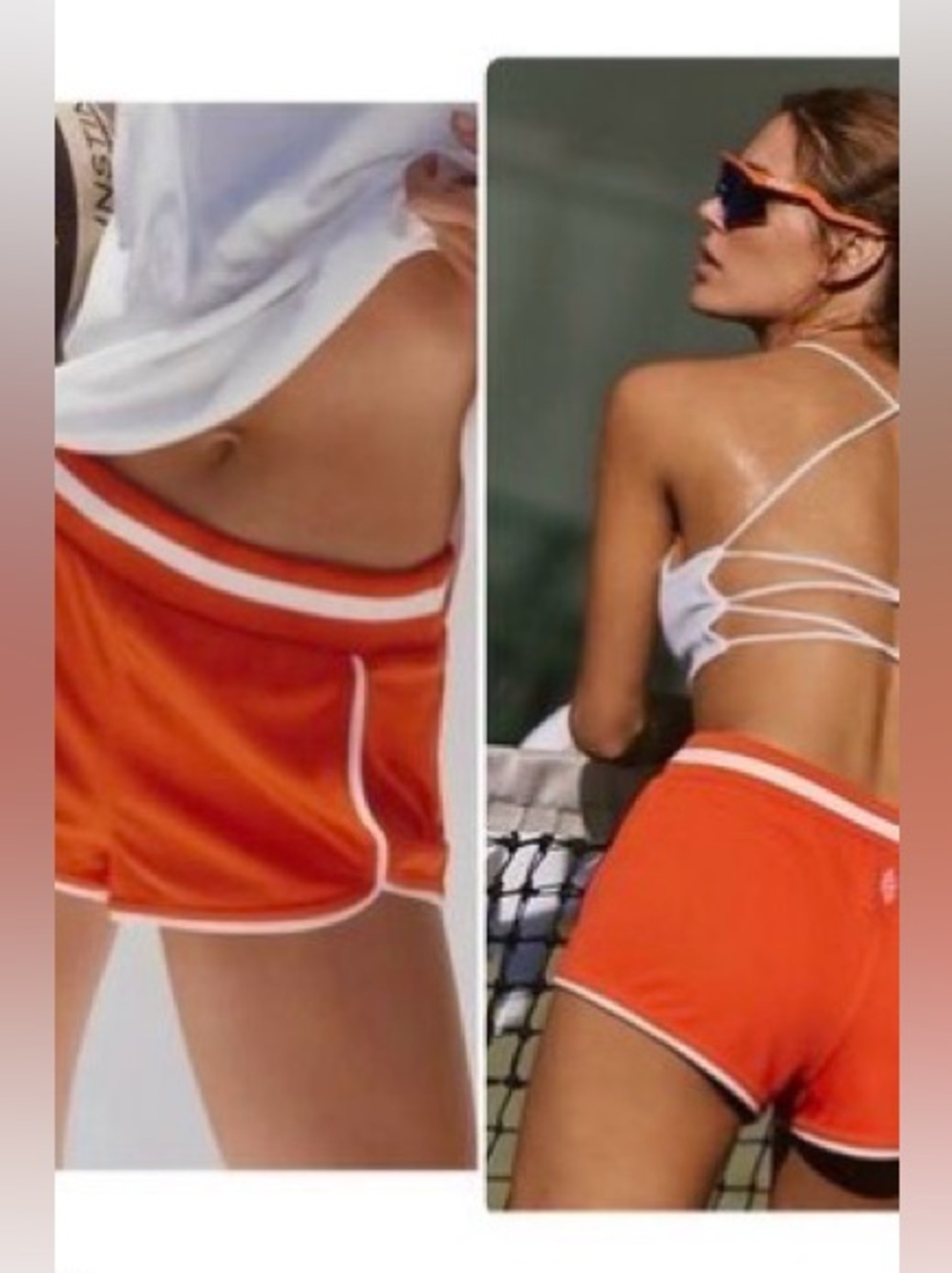 Free People Movement Prep in Your Step Shorts Orange Size XS